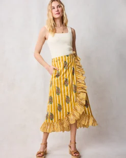 Cecily Skirt in Paisley Petals