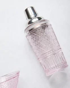 Claro Pink Cocktail Shaker & Martini Set in Pink