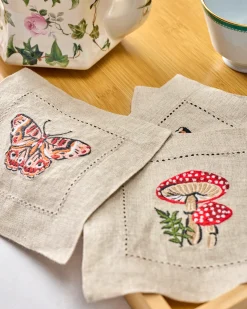 Cocktail Napkins & Tea Towels Bundle in Butterfly Forager