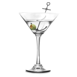 Cocktail Picks Set Of 6 in Silver Anchor