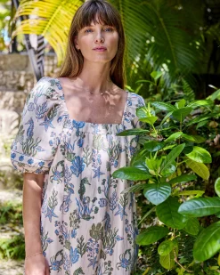 Collins Dress in Saltwater Serenity