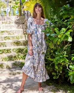 Collins Dress in Saltwater Serenity