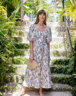 Collins Dress in Saltwater Serenity