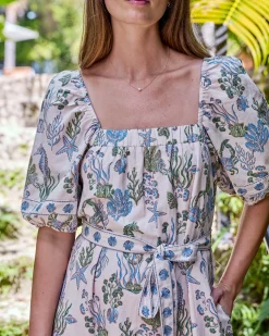 Collins Dress in Saltwater Serenity