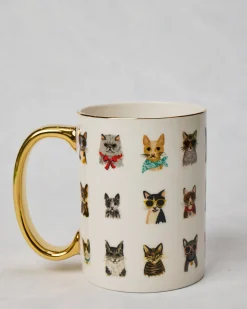 Cool Cats Porcelain Mug in Multi