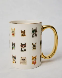 Cool Cats Porcelain Mug in Multi