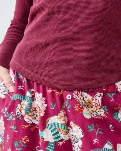 Cozy Henley in Wine