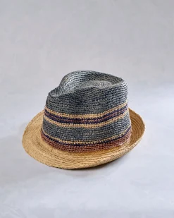 Crochet Fedora in Multi Combo