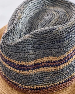 Crochet Fedora in Multi Combo