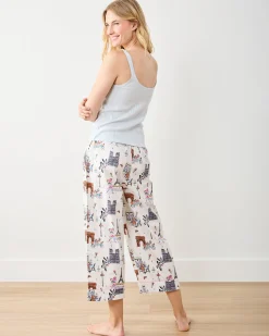 Cropped PJ Pant in Paris Getaway