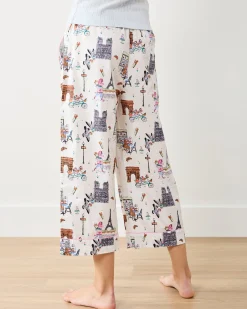 Cropped PJ Pant in Paris Getaway