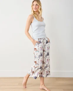 Cropped PJ Pant in Paris Getaway