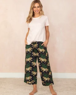 Cropped PJ Pants in Bagheera