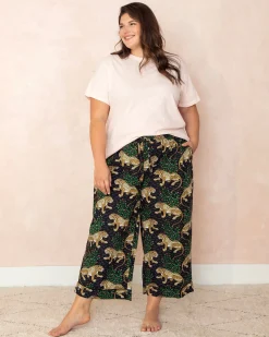 Cropped PJ Pants in Bagheera