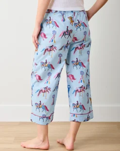 Cropped PJ Pants in Horse Show