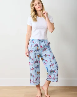 Cropped PJ Pants in Horse Show
