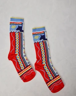 Dala Horse Socks in Multi