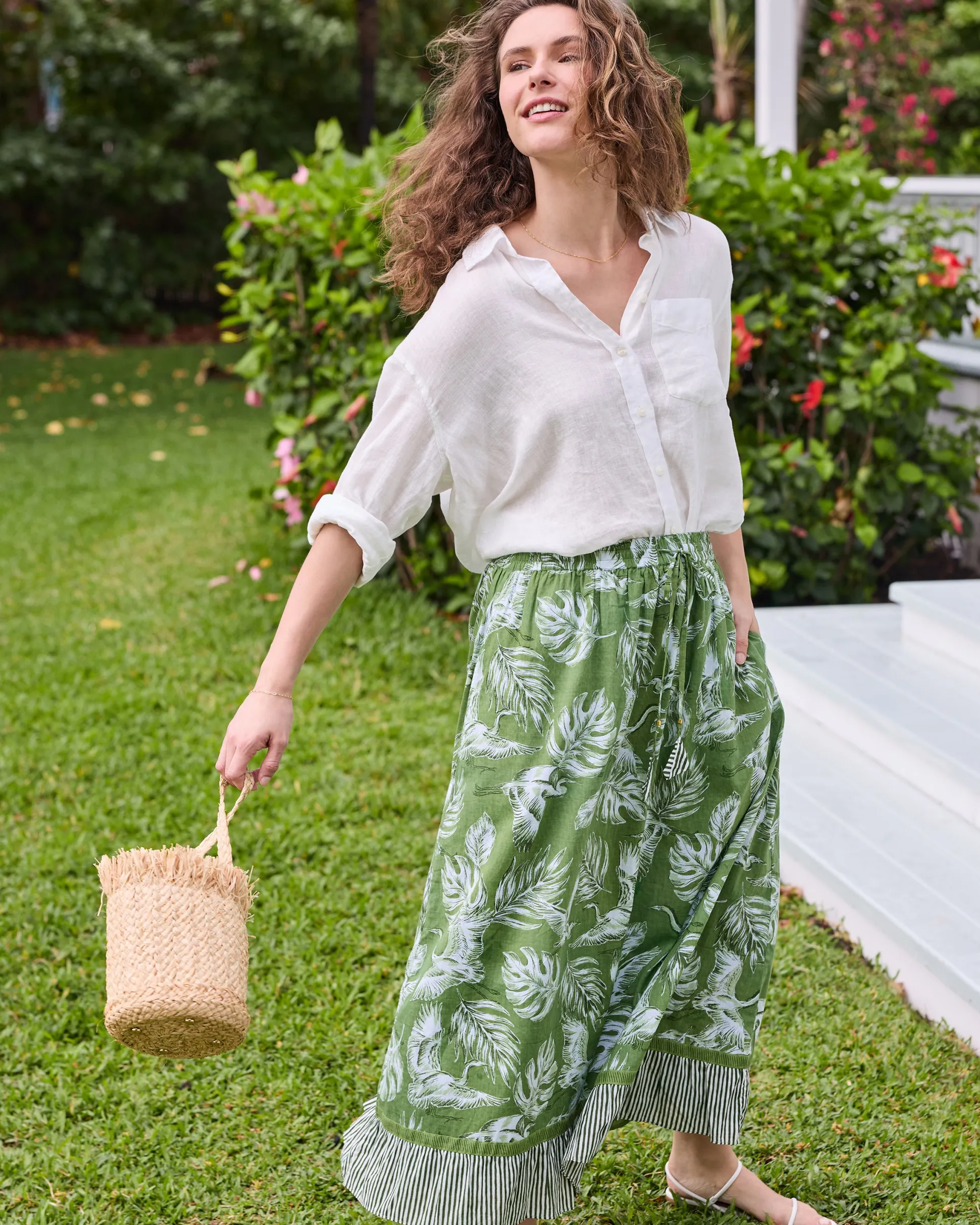 Devon Skirt in Heron Landing