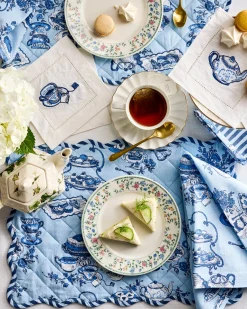 Dinner Napkins Set of 4 in High Tea Toile