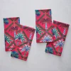 Dinner Napkins Set Of 4 in Palm Tree Paradise