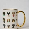 Dog Days Porcelain Mug in Multi