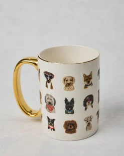 Dog Days Porcelain Mug in Multi