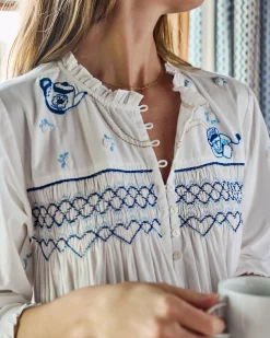 Dreamscape Nightgown in High Tea Toile