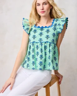 Dunmore Blouse in Aviary Flowers