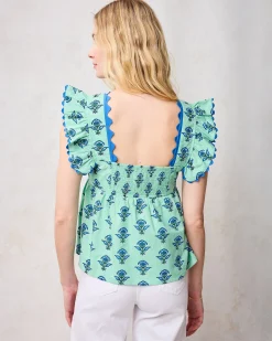 Dunmore Blouse & Meadow Skirt Bundle in Aviary Flowers