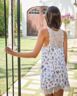 Eco Satin Aimee Nightie in Big Day Bliss