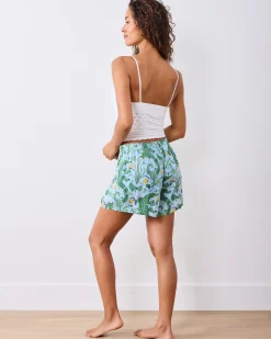 Eco Satin Boyfriend Boxer in Gator Grove