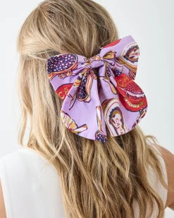 Eco Satin Charleston Bow in Champagne & Caviar