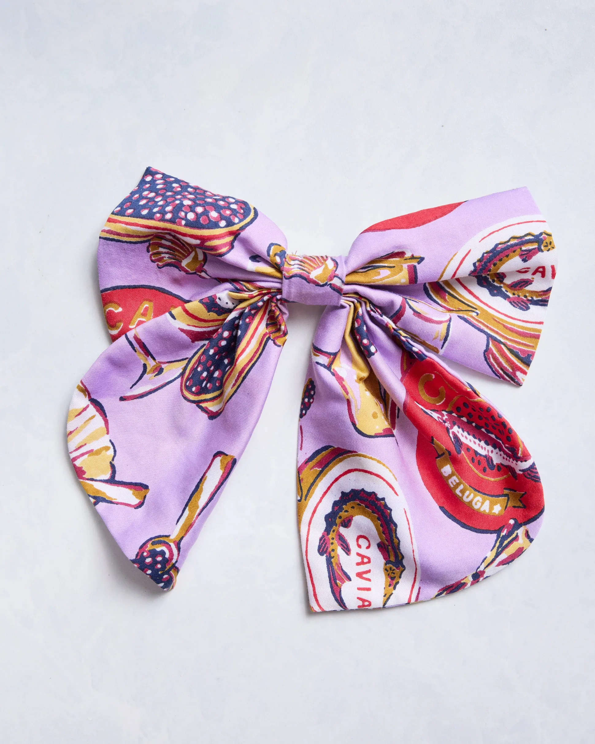Eco Satin Charleston Bow in Champagne & Caviar