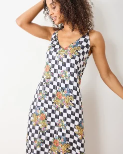 Eco Satin Chic to Sleep Nightie in Courtly Check Bagheera