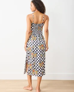 Eco Satin Chic to Sleep Nightie in Courtly Check Bagheera