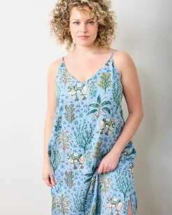 Eco Satin Chic To Sleep Nightie in Camel's Courtyard