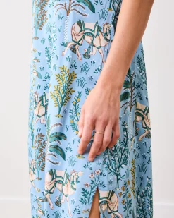 Eco Satin Chic To Sleep Nightie in Camel's Courtyard
