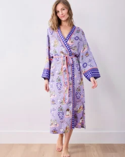 Eco Satin Chic to Sleep Nightie & Robe Bundle in Fancy Dogs