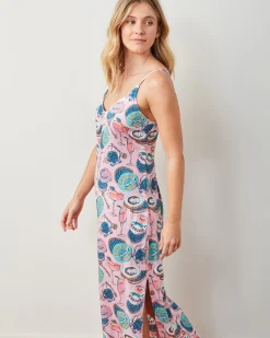 Eco Satin Chic To Sleep Nightie in Champagne & Caviar