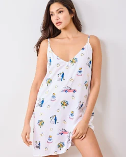Eco Satin Chic To Sleep Shortie in Happily Ever After