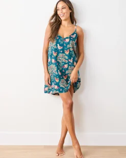 Eco Satin Chic To Sleep Shortie in Hen House