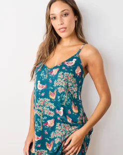 Eco Satin Chic To Sleep Shortie in Hen House