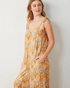 Eco Satin Jaipur Jumpsuit in Bagheera