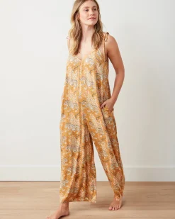 Eco Satin Jaipur Jumpsuit in Bagheera