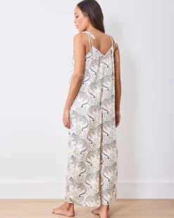 Eco Satin Jaipur Jumpsuit in Bagheera