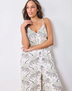 Eco Satin Jaipur Jumpsuit in Bagheera