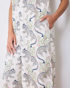 Eco Satin Jaipur Jumpsuit in Bagheera