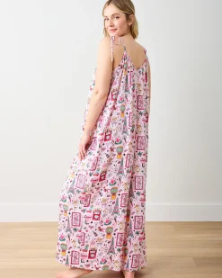 Eco Satin Jaipur Jumpsuit in Viva Las Vegas