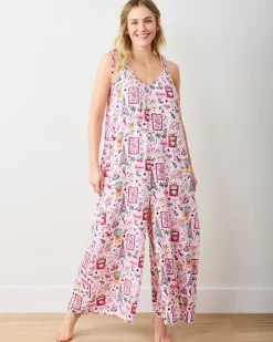 Eco Satin Jaipur Jumpsuit in Viva Las Vegas