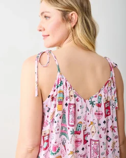 Eco Satin Jaipur Jumpsuit in Viva Las Vegas